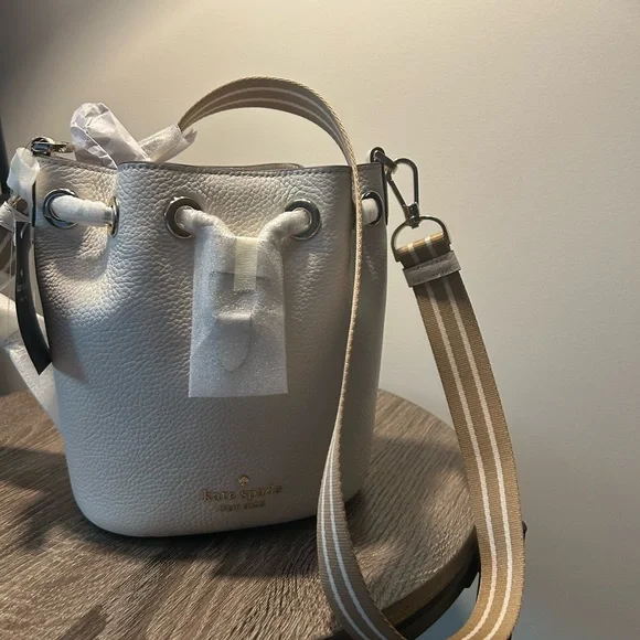 Kate Spade Cream Mini Bucket Bag - Picture 3 of 4